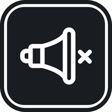 Konuşmacı. Web simgesi basit illüstrasyon