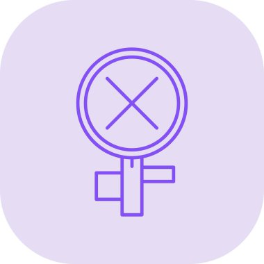 Kadın simgesi, vektör illüstrasyonu