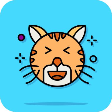 Çizgi film kedisinin vektör çizimi