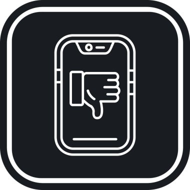 Cep telefonu simgesini kapat. vektör biçimi düz ikonik semboldür, yuvarlak açılar, siyah renk, beyaz arkaplan.