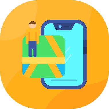 mobil uygulama simgesi, vektör illüstrasyonu