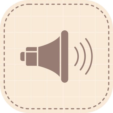 Hoparlör simgesi, vektör illüstrasyonu