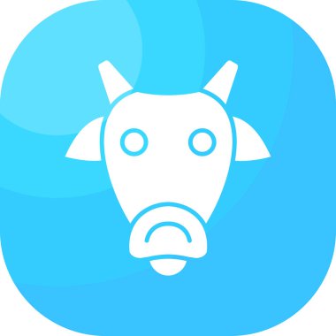 Hayvan hayvan ikonu ana hatlarıyla doldurulmuş