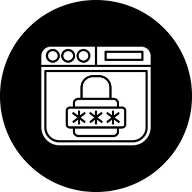 ikon vektör illüstrasyonunu kilitle