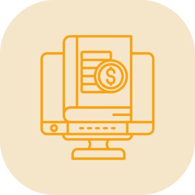 Bilgisayar ekranı. Basit tasarım