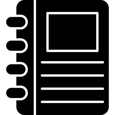 kitap web simgesi, basit illüstrasyon