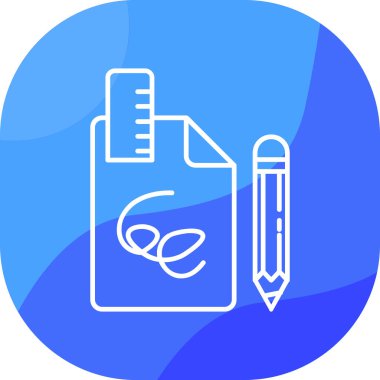 Kalem. Web simgesi basit illüstrasyon