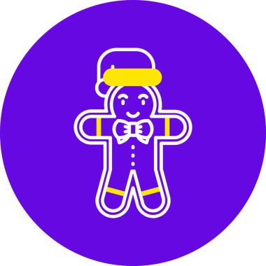 Bir adamın şirin çizgi film ikonunun vektör çizimi