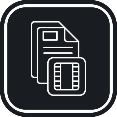 belge simgesi, vektör çizimi