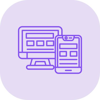 Web tasarım ikonu vektör illüstrasyonu