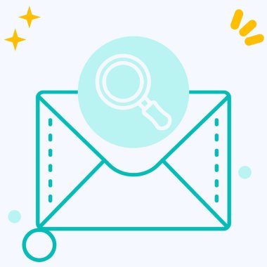 Web pazarlama renk simgesi. vektör illüstrasyonu