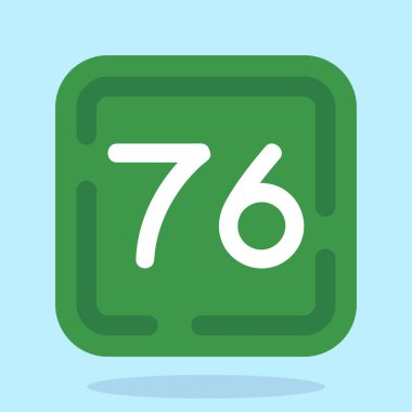 777 simgesi, vektör illüstrasyon tasarımı