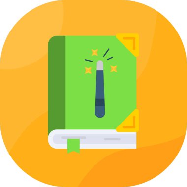 Düz biçimli kitap eğitimi bilgi simgesi