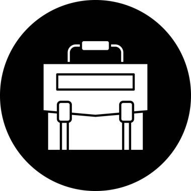 Çanta. Web simgesi basit illüstrasyon