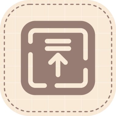 Tek bir simgenin vektör illüstrasyonu