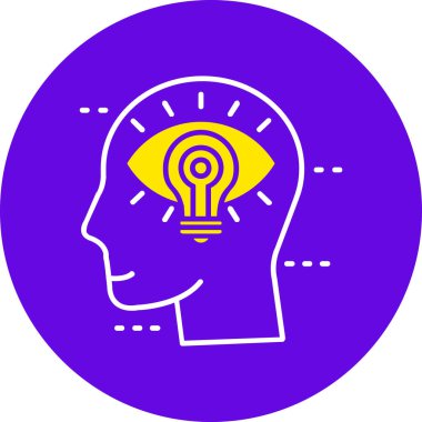 Beyin. Web simgesi basit tasarım