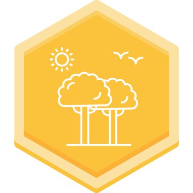 Güneş. Web simgesi basit illüstrasyon