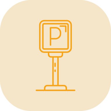 Park işareti vektör simgesi