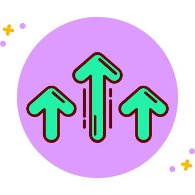 Ok simgesi tasarım vektörü