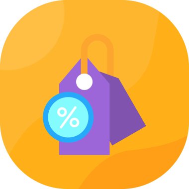 çanta çanta indirimi simgesi doldurulmuş taslak biçimi