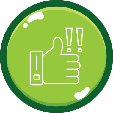 Başparmak yukarı. Basit tasarım