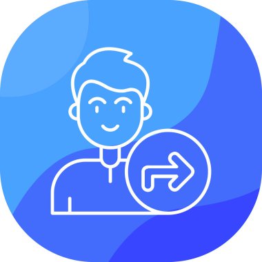 Yön ok ikonu vektör illüstrasyonu