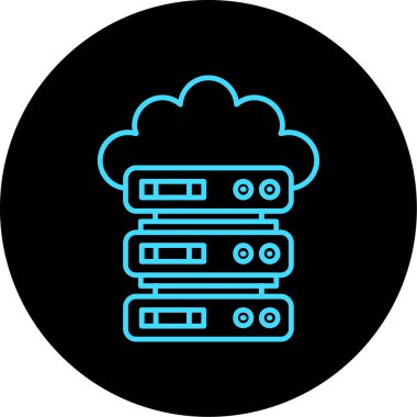 Bulut. Web simgesi basit illüstrasyon