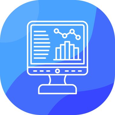 veri analizi. Web simgesi vektör illüstrasyonu