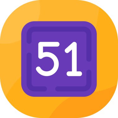 Moda stili izole edilmiş arkaplanda 6 numaralı simge