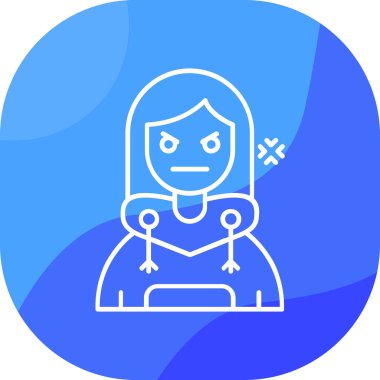 Yüzünde maske olan bir kız. Koronavirüs. vektör.