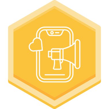 akıllı telefon simgesi vektör illüstrasyonu