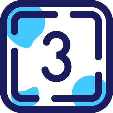 4 numaralı simge, vektör illüstrasyonu