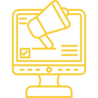 çevrimiçi web renk vektörü simgesi