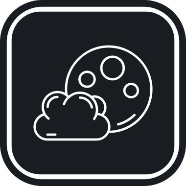 Bulut simgesinin vektör illüstrasyonu