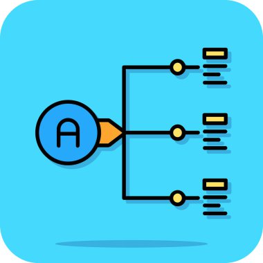 Modern bir simgenin vektör illüstrasyonu