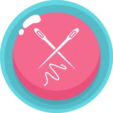 İğne. Web simgesi basit illüstrasyon