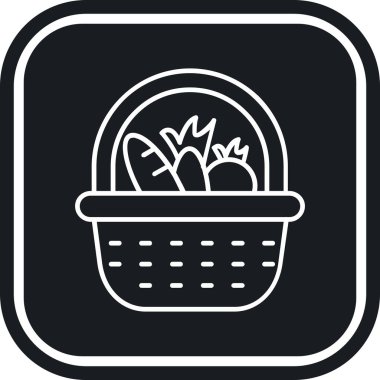 Basket Simgesi Moda Biçiminde İzole Arkaplan