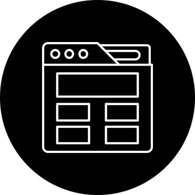 seo modern simgesinin vektör illüstrasyonu