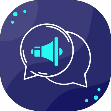 Sohbet simgesinin vektör illüstrasyonu