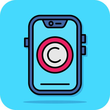 mobil kamera simgesi vektör illüstrasyonu