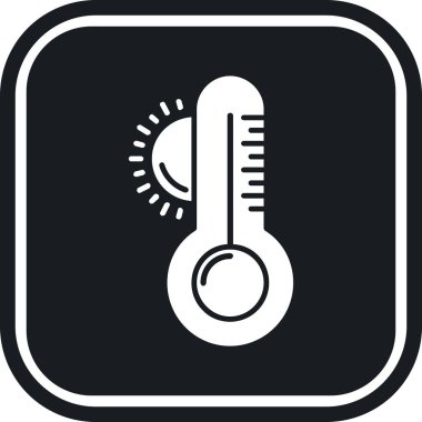 termometre simgesi vektör illüstrasyonu