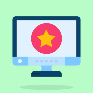 bilgisayar simgesi vektör illüstrasyonu