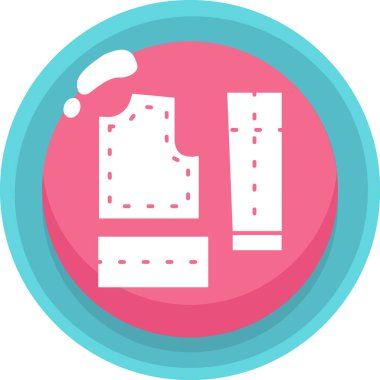 Kıyafetler. Web simgesi basit illüstrasyon