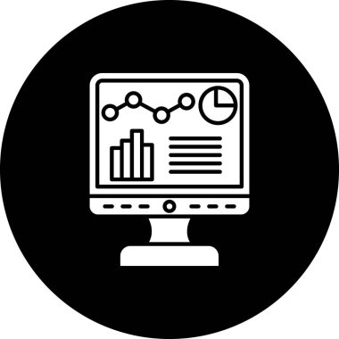 vektör lcd simgesi illüstrasyonu