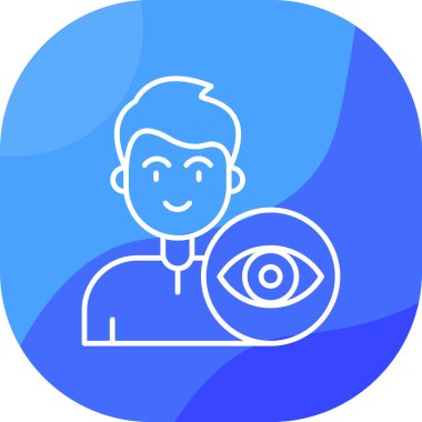 Göz. Web simgesi basit illüstrasyon