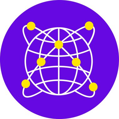 Şebeke. Web simgesi basit tasarım