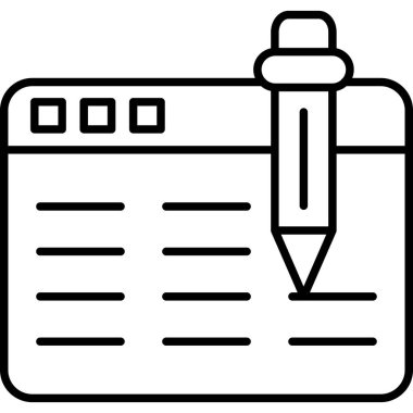 Pano simgesi, vektör illüstrasyonu