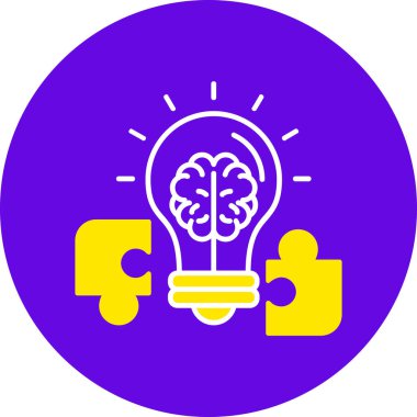 beyin ikonu vektör illüstrasyonu