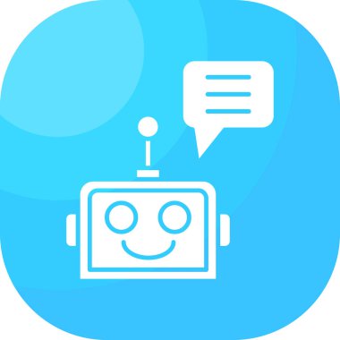 Sohbet web simgesi vektör illüstrasyonu