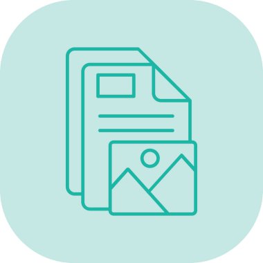 belge simgesi, vektör çizimi